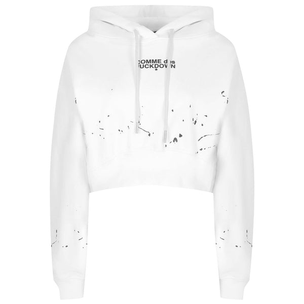 Comme Des Fuckdown White Cotton Sweater