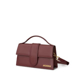 Jacquemus Bordeaux Leather Shoulder Bag