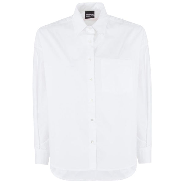 Comme Des Fuckdown White Cotton Shirt