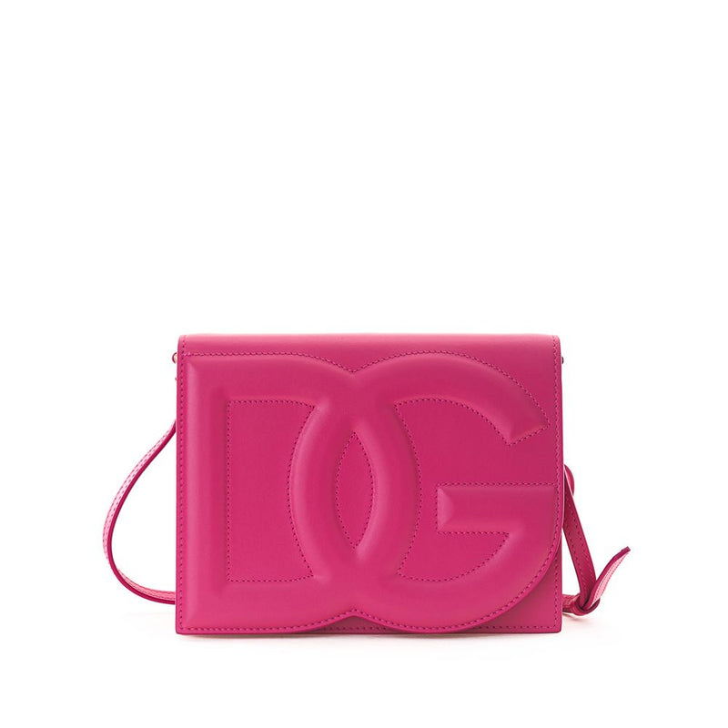 Dolce & Gabbana Pink Leather Crossbody Bag