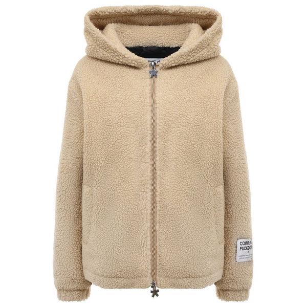 Comme Des Fuckdown Beige Polyester Jackets & Coat