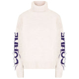 Comme Des Fuckdown Beige Acrylic Sweater