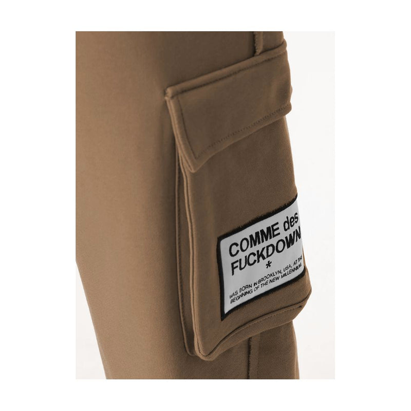 Comme Des Fuckdown Brown Cotton Jeans & Pant