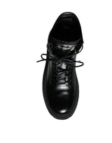 Dolce & Gabbana Black Lace Up Trekking Ankle Boots Men Shoes