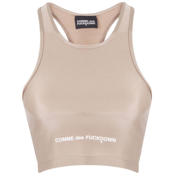 Comme Des Fuckdown Beige Polyamide Tops & T-Shirt