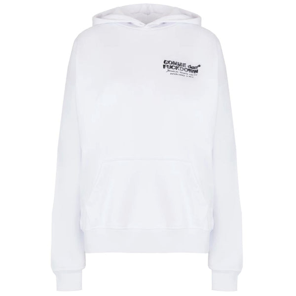 Comme Des Fuckdown White Cotton Sweater