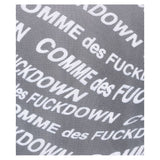 Comme Des Fuckdown Black Polyester Tops & T-Shirt