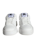 Dolce & Gabbana White Miami Leather Low Top Sneakers Shoes