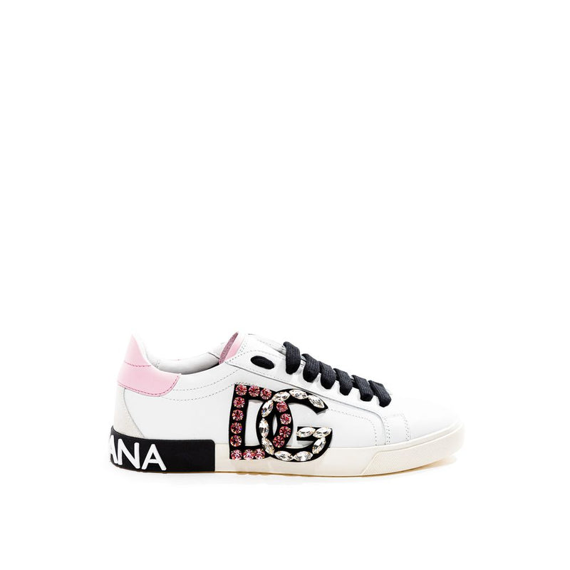 Dolce & Gabbana White Leather Sneaker