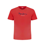 Pepe Jeans Red Cotton T-Shirt