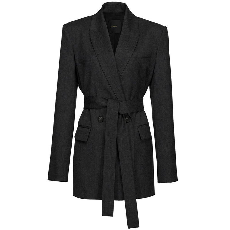 PINKO Black Polyester Suits & Blazer