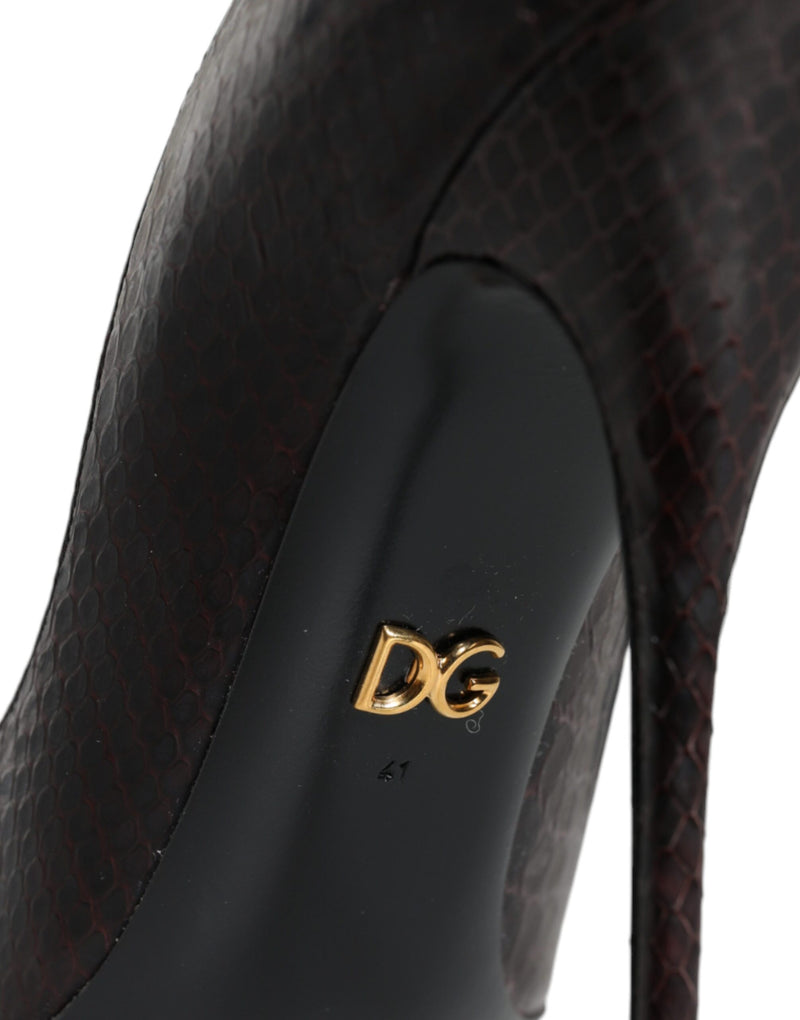 Dolce & Gabbana Multicolor Exotic Leather Heels Pumps Shoes