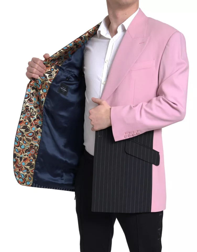 Dolce & Gabbana Multicolor Patchwork Single Breasted Blazer