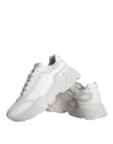 Dolce & Gabbana White DAYMASTER Calf Leather Sneakers Shoes