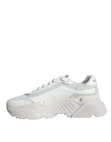 Dolce & Gabbana White DAYMASTER Calf Leather Sneakers Shoes