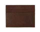 Billionaire Italian Couture Elegant Leather Men's Wallet in Brown