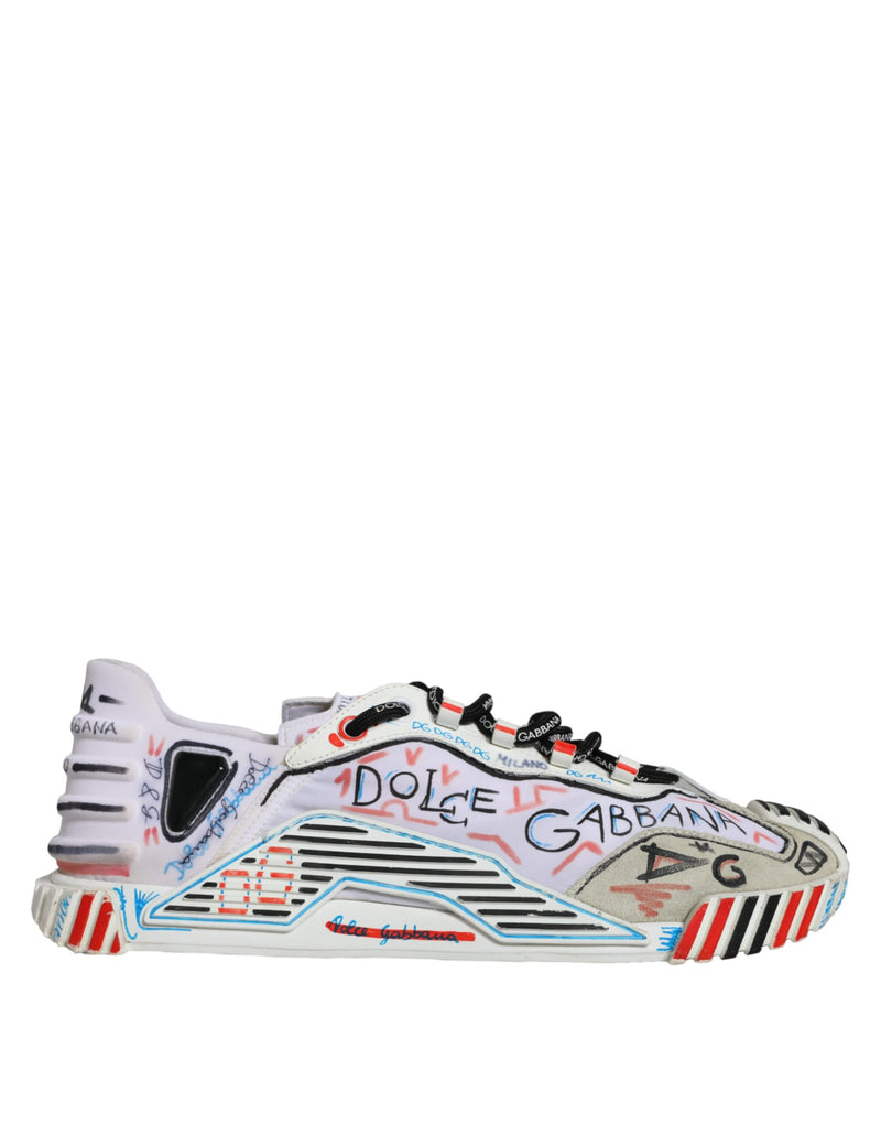 Dolce & Gabbana Multicolor Suede Fabric NS1 Sneakers Shoes