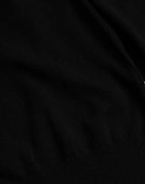 Dolce & Gabbana Black Cashmere Crew Neck Pullover Sweater