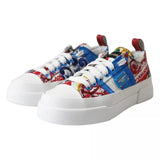 Dolce & Gabbana Multicolor Patchwork Low Top Sneakers Shoes