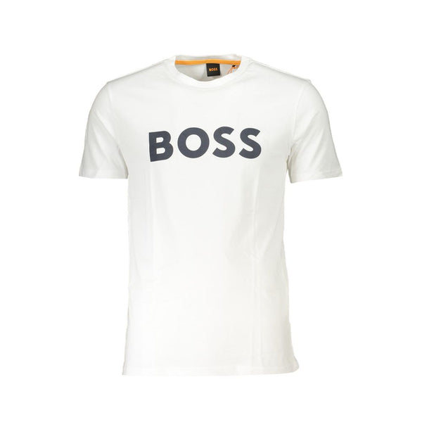 Hugo Boss White Cotton T-Shirt