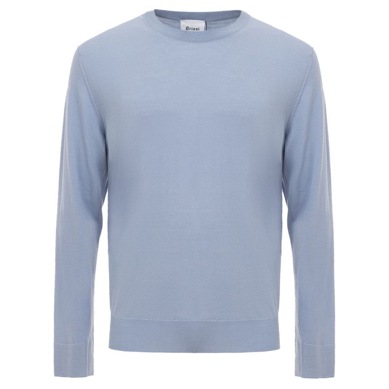 Brioni Light Blue Wool Sweater