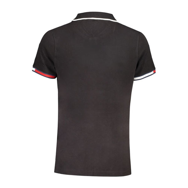 Tommy Hilfiger Black Cotton Polo Shirt