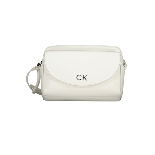 Calvin Klein White Polyethylene Handbag