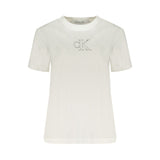 Calvin Klein White Cotton Tops & T-Shirt