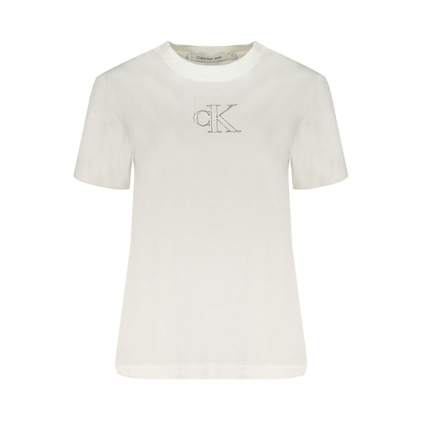 Calvin Klein White Cotton Tops & T-Shirt