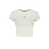 Calvin Klein White Cotton Tops & T-Shirt