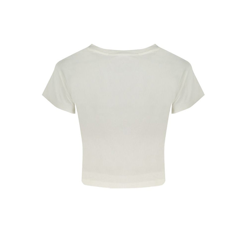 Calvin Klein White Cotton Tops & T-Shirt