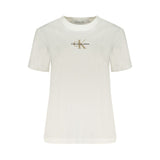 Calvin Klein White Cotton Tops & T-Shirt