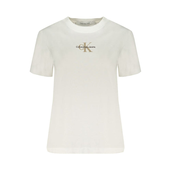 Calvin Klein White Cotton Tops & T-Shirt