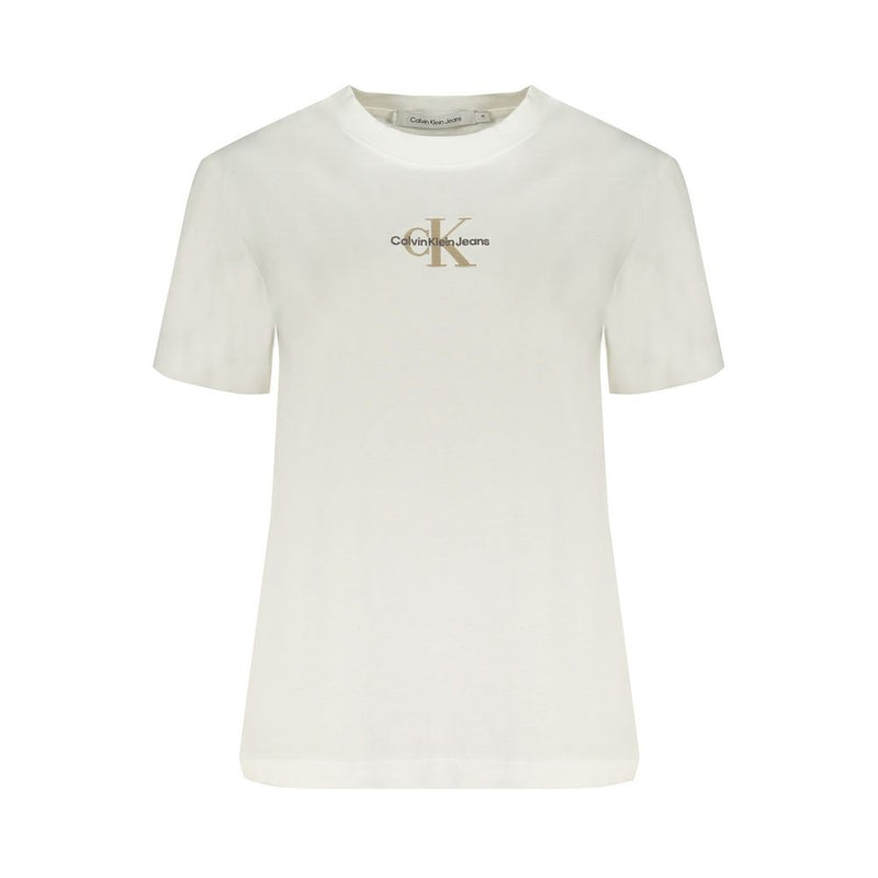 Calvin Klein White Cotton Tops & T-Shirt