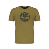 Timberland Green Cotton Men T-Shirt