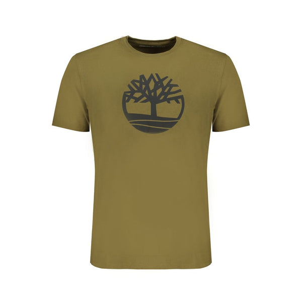 Timberland Green Cotton Men T-Shirt