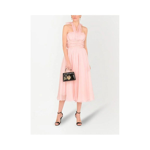 Dolce & Gabbana Pink Silk Dress