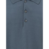 Brioni Gray Wool Polo Shirt