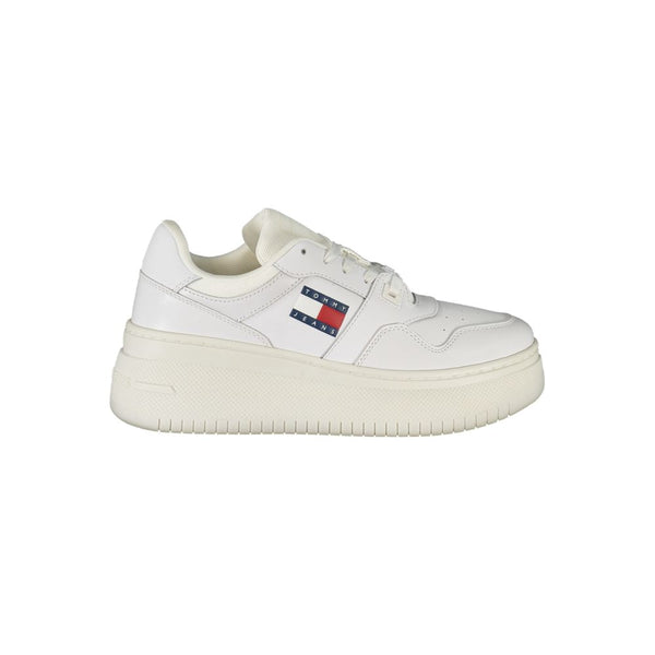 Tommy Hilfiger White Leather Women Sneaker