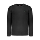 Tommy Hilfiger Black Cotton Men Sweater