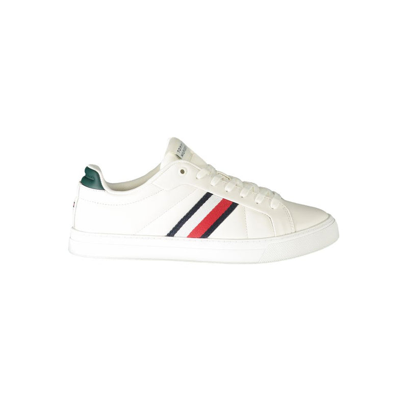 Tommy Hilfiger White Leather Men Sneaker