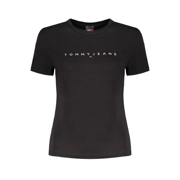 Tommy Hilfiger Black Cotton Tops & T-Shirt