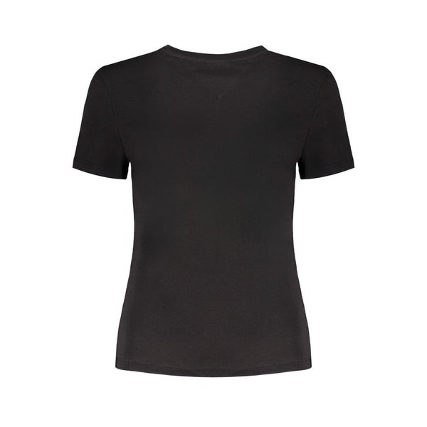 Tommy Hilfiger Black Cotton Tops & T-Shirt