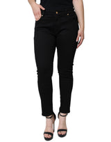 Dolce & Gabbana Black Cotton Stretch Skinny Denim Jeans