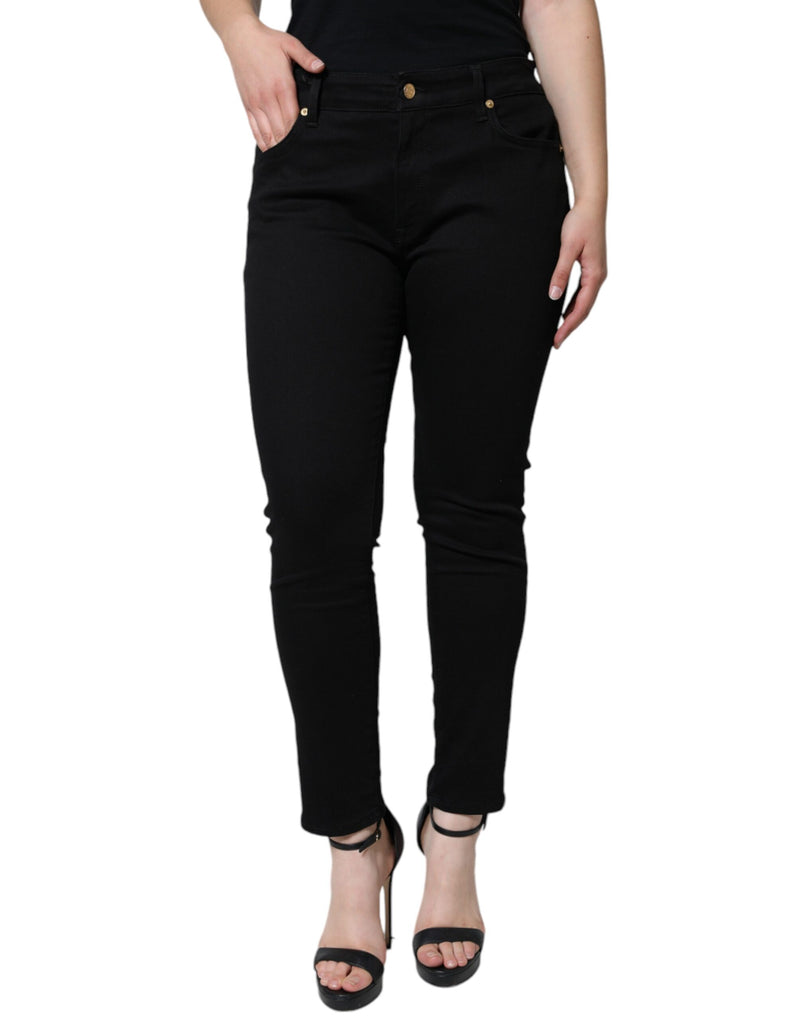 Dolce & Gabbana Black Cotton Stretch Skinny Denim Jeans