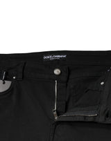 Dolce & Gabbana Black Cotton Stretch Skinny Denim Jeans