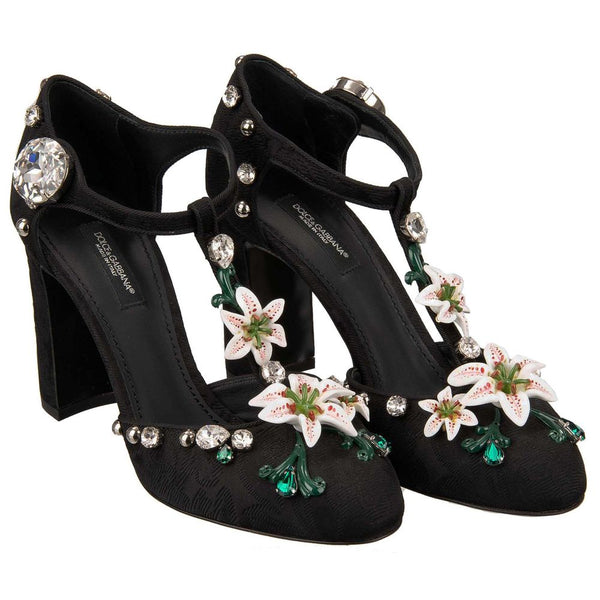 Dolce & Gabbana Black Viscose Pump