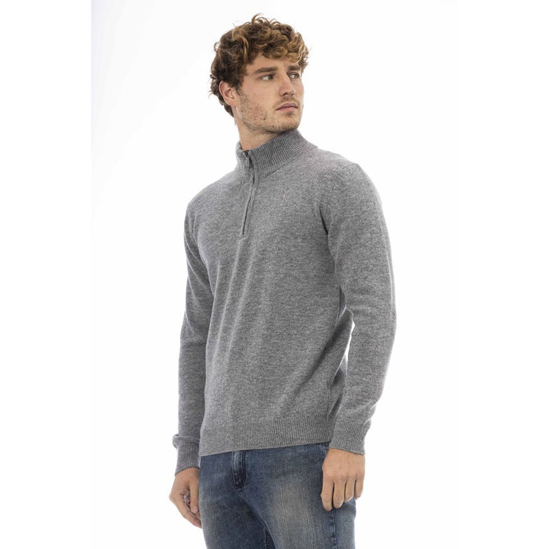 Billionaire Italian Couture Gray Wool Sweater