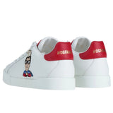 Dolce & Gabbana White Leather Di Calfskin Sneaker