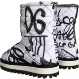 Dolce & Gabbana White Polyester Boot